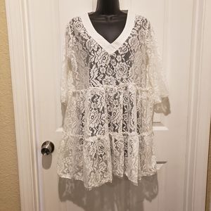 Beautiful bohemian lace tunic dress